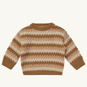 NWT - Rylee + Cru striped snit sweater, 100% organic